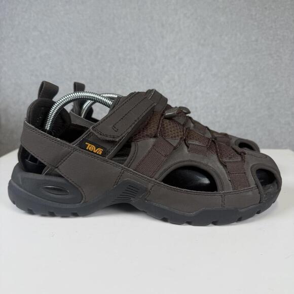 TEVA Men\'s Forbay Dark Brown Hiking Sandal Shoes 1016308 Size 10 Hook And Loop main image 8